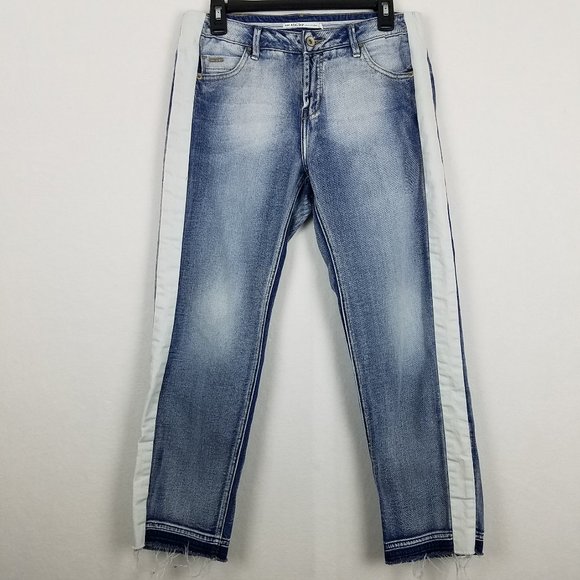 Nile Denim - Nile Atelier Boyfriend Ankle Raw Release Hem Jeans